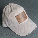 Leather Patch Unstructured Style Hat - New York Stamp