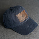 Leather Patch Unstructured Style Hat - California Flag Stamp