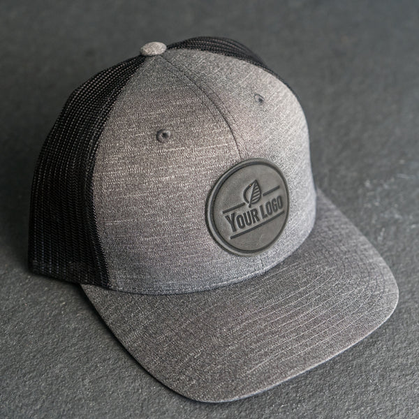 CHROME YORK EMBLEM PU LEATHER CAP /BLACK 帽子