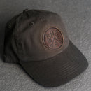 Leather Patch Unstructured Style Hat - Compass Rose Stamp