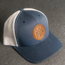 Leather Patch Trucker Style Hat - PNW Stamp