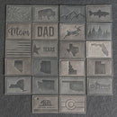 LIMITED EDITION - Navy Color YOUTH Trucker Style Hat with Leather Patch - 20 Stamp Design Options