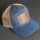 Personalized Leather Patch Ponytail Style Hat