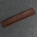 Bookmarks are for QUITTERS - Leather Bookmark