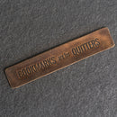 Bookmarks are for QUITTERS - Leather Bookmark