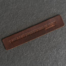 A book is a gift... - Leather Bookmark