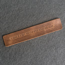 A book is a gift... - Leather Bookmark