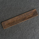 A book is a gift... - Leather Bookmark