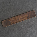 Love Story Quote - Leather Bookmark