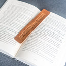 Bookmarks are for QUITTERS - Leather Bookmark