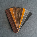 Bookmarks are for QUITTERS - Leather Bookmark