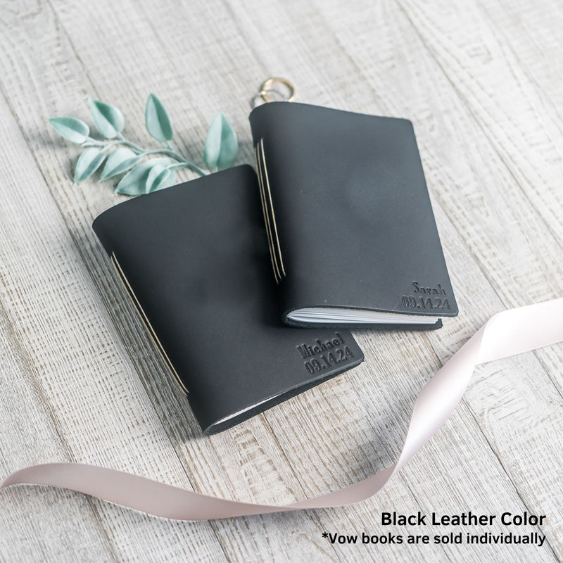 Personalized Leather Vow Book