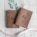 His Vows and Her Vows Personalized Leather Wedding Vow Books Personalized with Name and/or Date