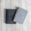 His Vows and Her Vows Personalized Leather Wedding Vow Books Personalized with Name and/or Date