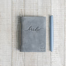 Bride or Groom Personalized Leather Wedding Vow Books with Name and/or Date