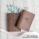 Our Vows Personalized Leather Wedding Vow Books with Name and/or Date