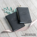 Our Vows Personalized Leather Wedding Vow Books with Name and/or Date
