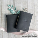 Personalized Leather Vow Book - Vows (Serif)