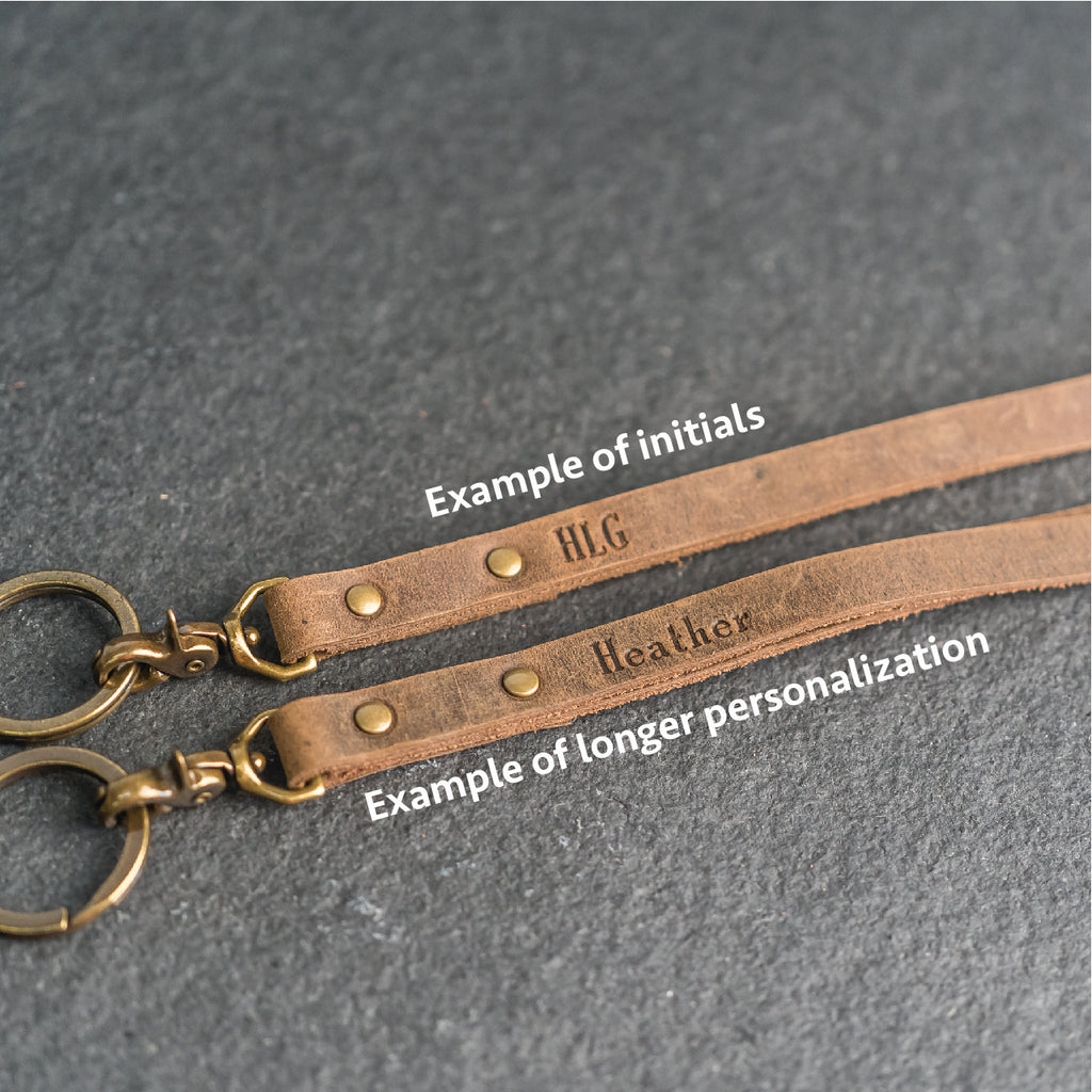 Personalized Premium Leather Lanyards – Ox & Pine