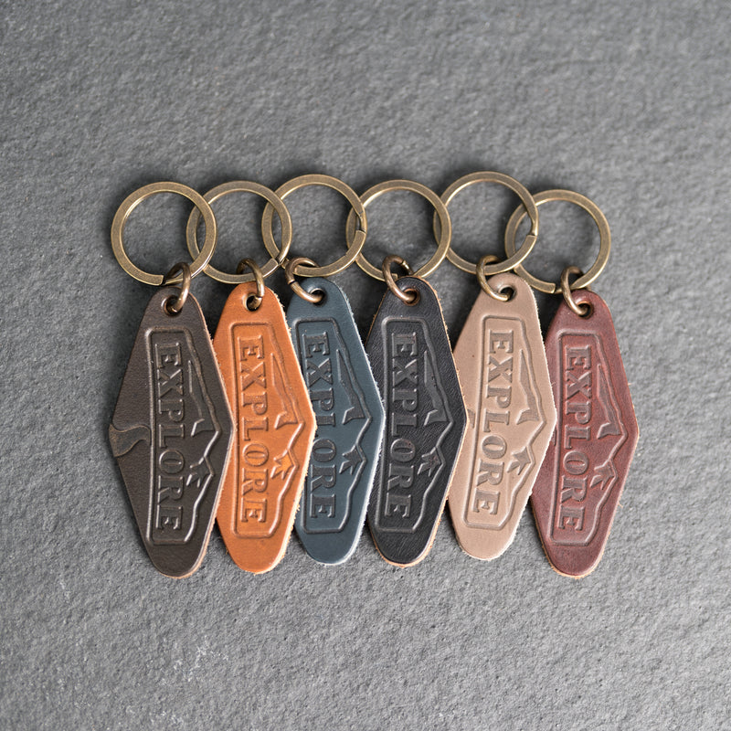Personalised Leather Keychain Rings – styleinshop