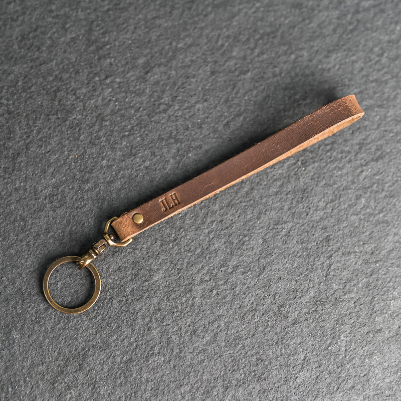 Personalized Premium Leather Keychain Wristlets