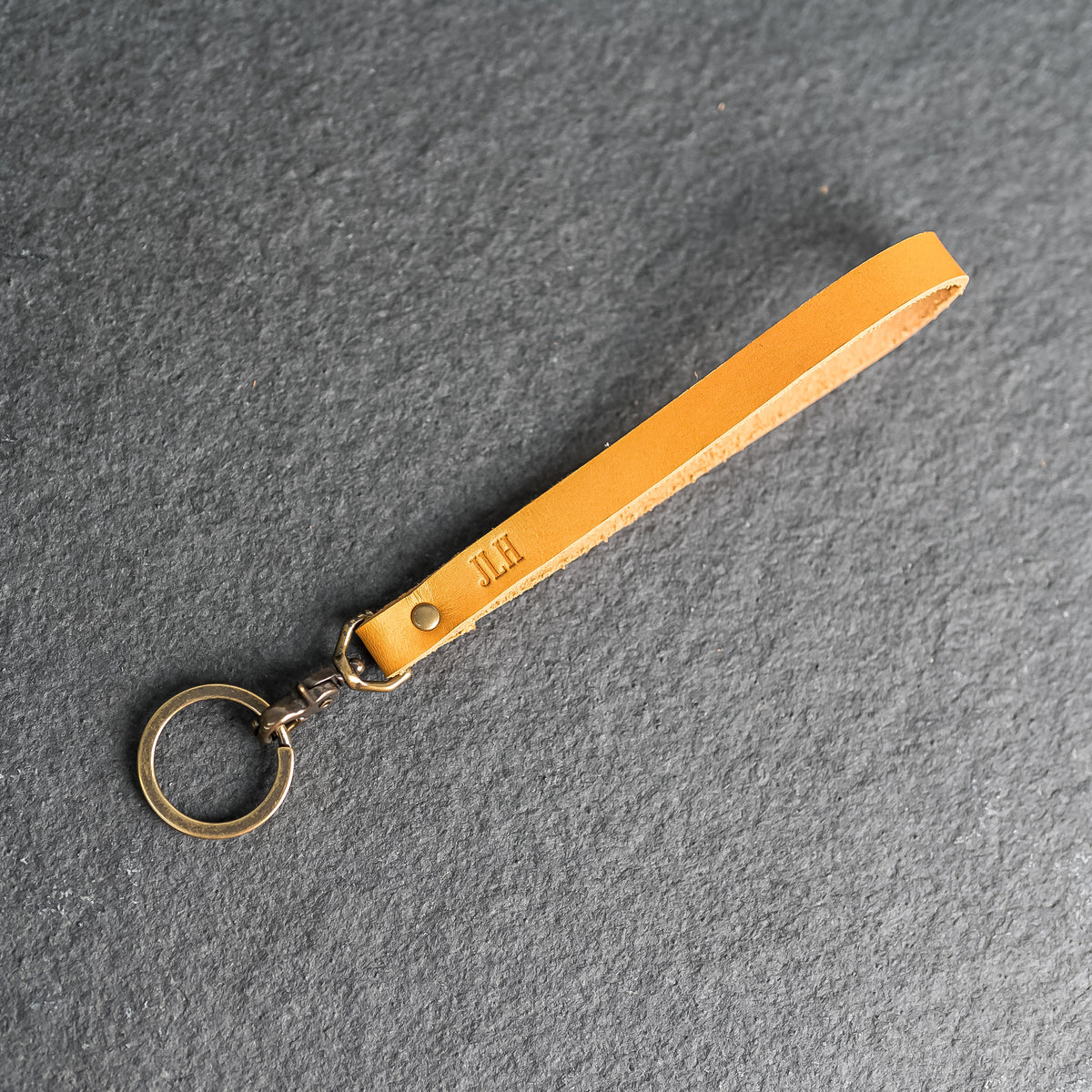 Personalized Premium Leather Keychain Wristlets – Ox & Pine