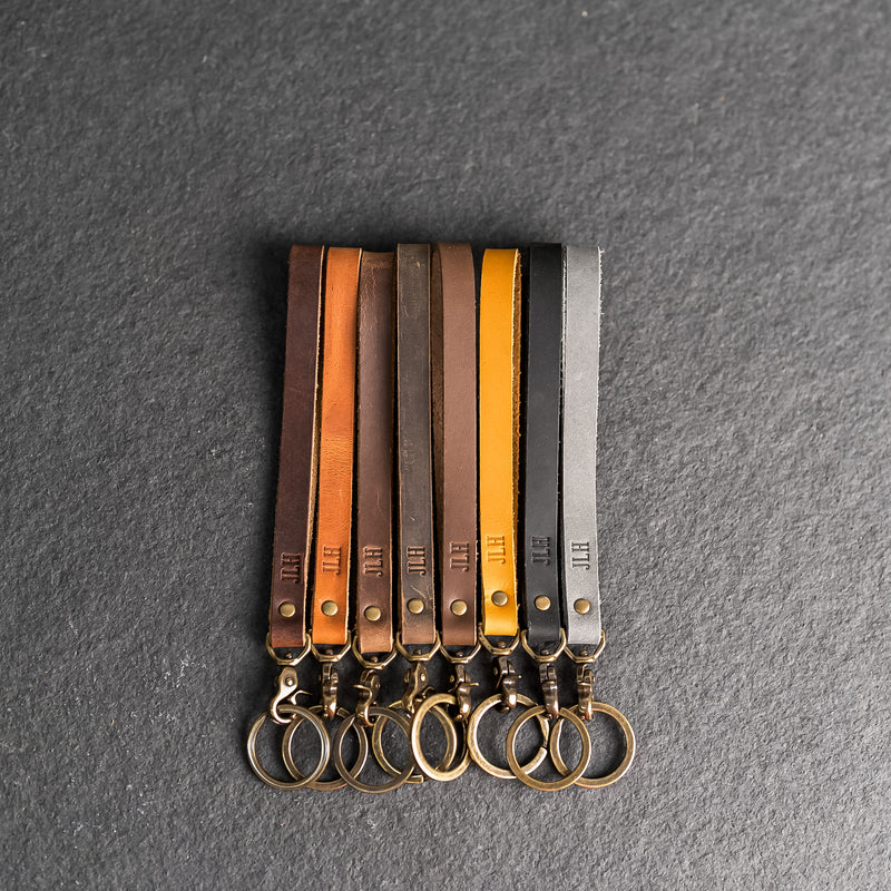 Personalized Premium Leather Keychain Wristlets