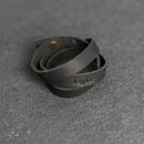 Personalized Leather Triple Wrap Bracelet