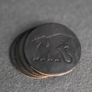 Dragon Symbol Leather Coasters - Individual or Set of 4