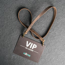 Personalized Leather Event Lanyards