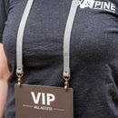 Personalized Leather Event Lanyards