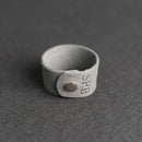 Personalized Leather Shawl Cuff