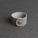 Personalized Leather Shawl Cuff