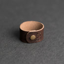 Personalized Leather Shawl Cuff