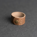 Personalized Leather Shawl Cuff