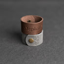 Personalized Leather Shawl Cuff