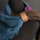 Personalized Leather Shawl Cuff