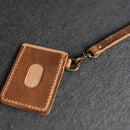 Two Pocket Wallet with D-Ring and Optional Wristlet - Personalized Leather Wallet