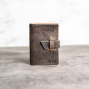 Pocket Adventure Journal with Buckle Closure - Refillable Leather Journal