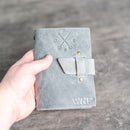 Pocket Adventure Journal with Buckle Closure - Refillable Leather Journal