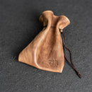 Personalized Leather Dice Bag with Design Stamp