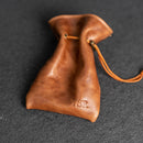 Personalized Leather Dice Bag with Design Stamp