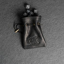 Personalized Leather Dice Bag with Design Stamp