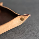 Leather Dice Tray with Design Stamp Options - Hexagon Shape