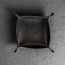 Personalized Leather Valet Tray - Square
