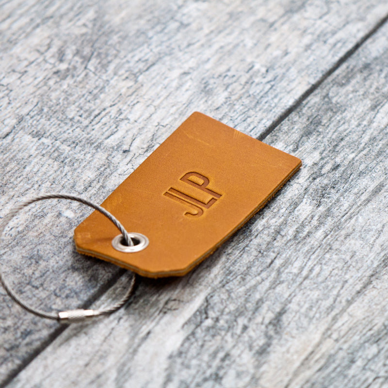 Free Personalized Leather Luggage Tag for Email Subscribers - Ox & Pine