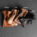 Personalized Leather Dice Bag with Design Stamp