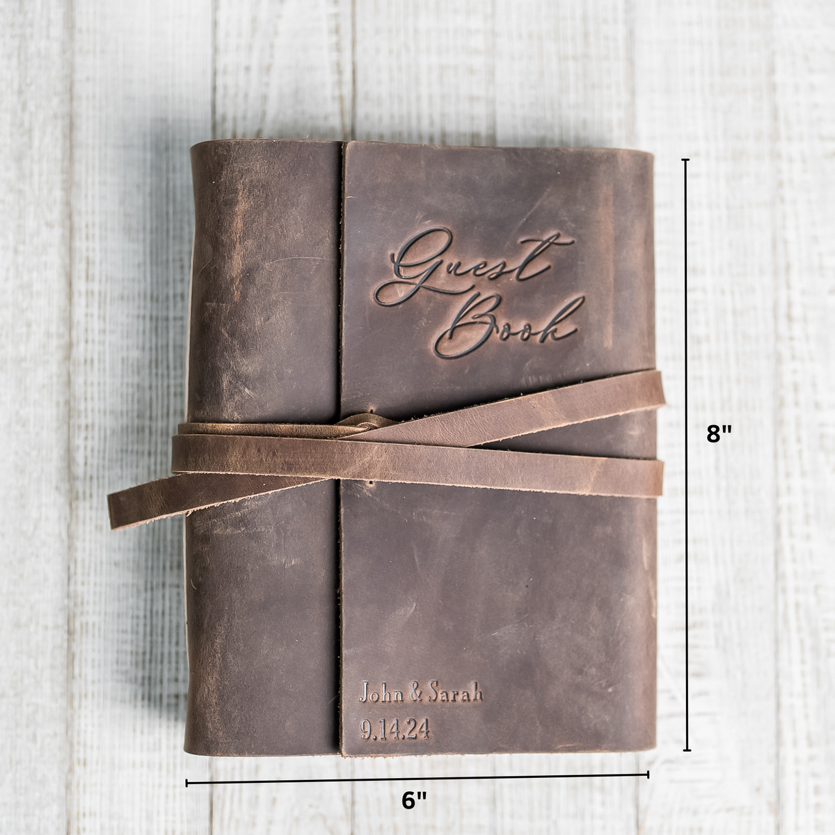 Guest Registry, Leather, Wedding Registry, Personalized, Guest Book, Personalized Engraved 2024 Diary, Genuine Leather