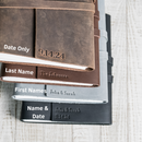 Personalized 6x8 Leather Wedding Guest Book