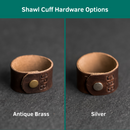 Personalized Leather Shawl Cuff